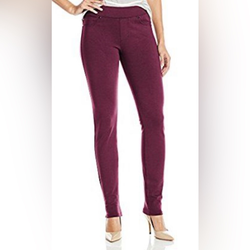 Liverpool Jeans Company Quinn Ponte Stretch Pull On
Legging Port Wine Women’s 8